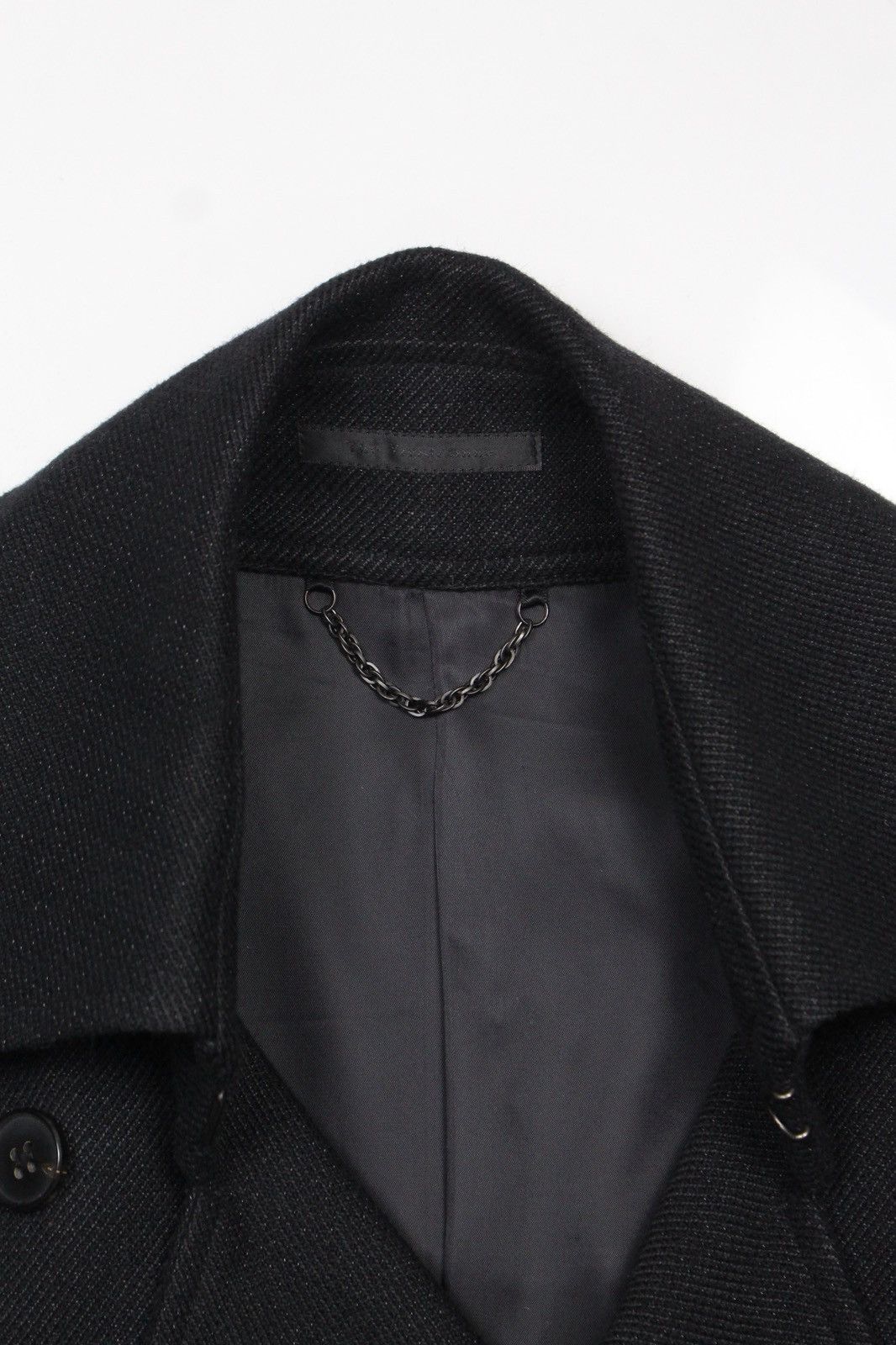 The Viridi-anne THE VIRIDI-ANNE LINEN WOOL BLACK TRENCH COAT Size US S / EU 44-46 / 1 - 8 Thumbnail