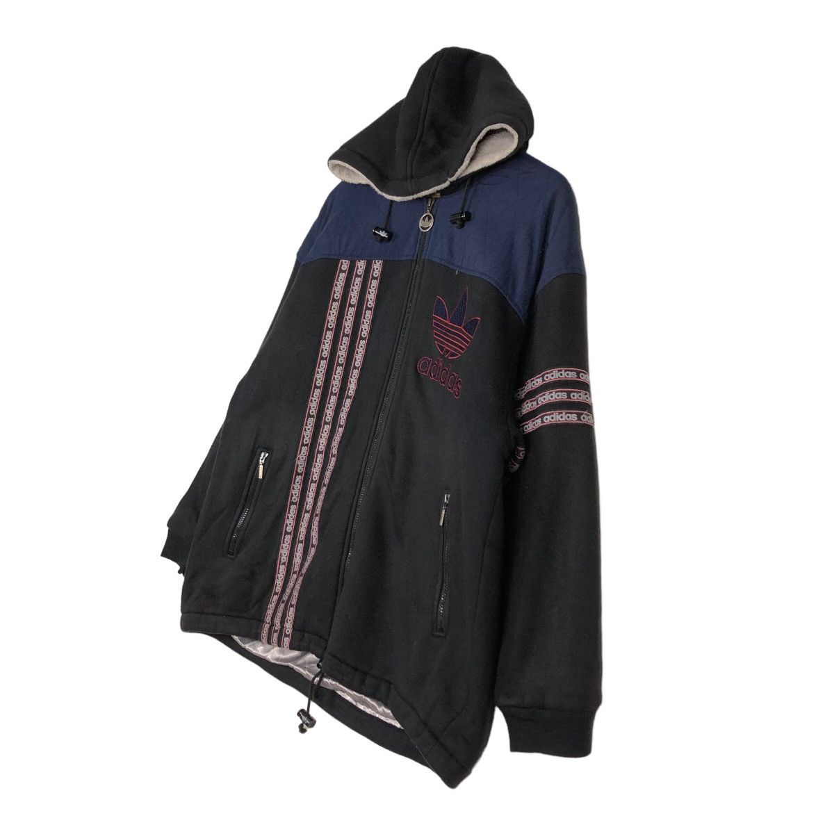 Adidas 🔥Vintage Adidas Multi Colour Block Zipper Jacket Big Logo Size US M / EU 48-50 / 2 - 2 Thumbnail