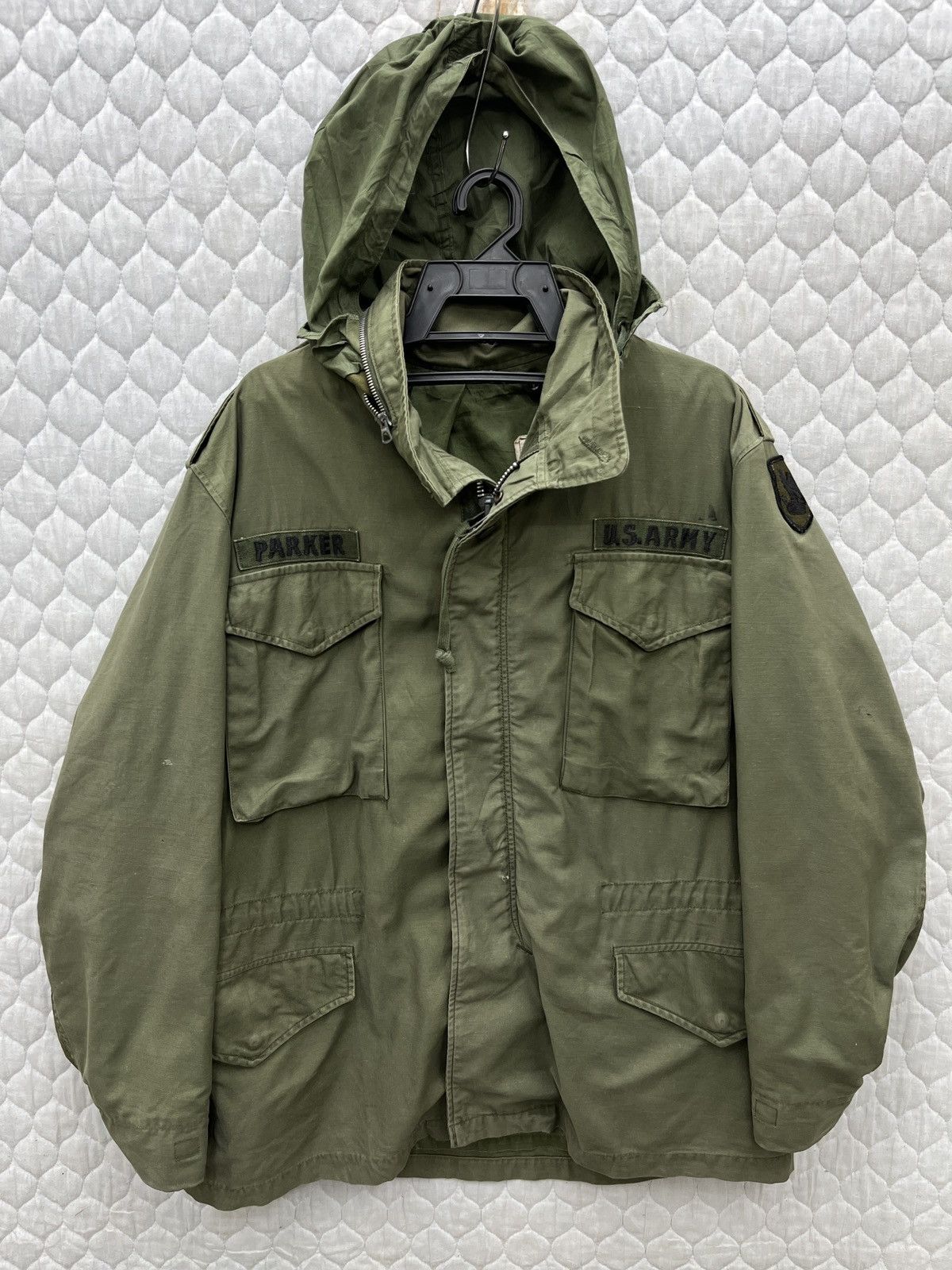 image of M 65 Field Jacket x Military Steals Us Army M65 Field Jacket in Green, Men's (Size Medium)