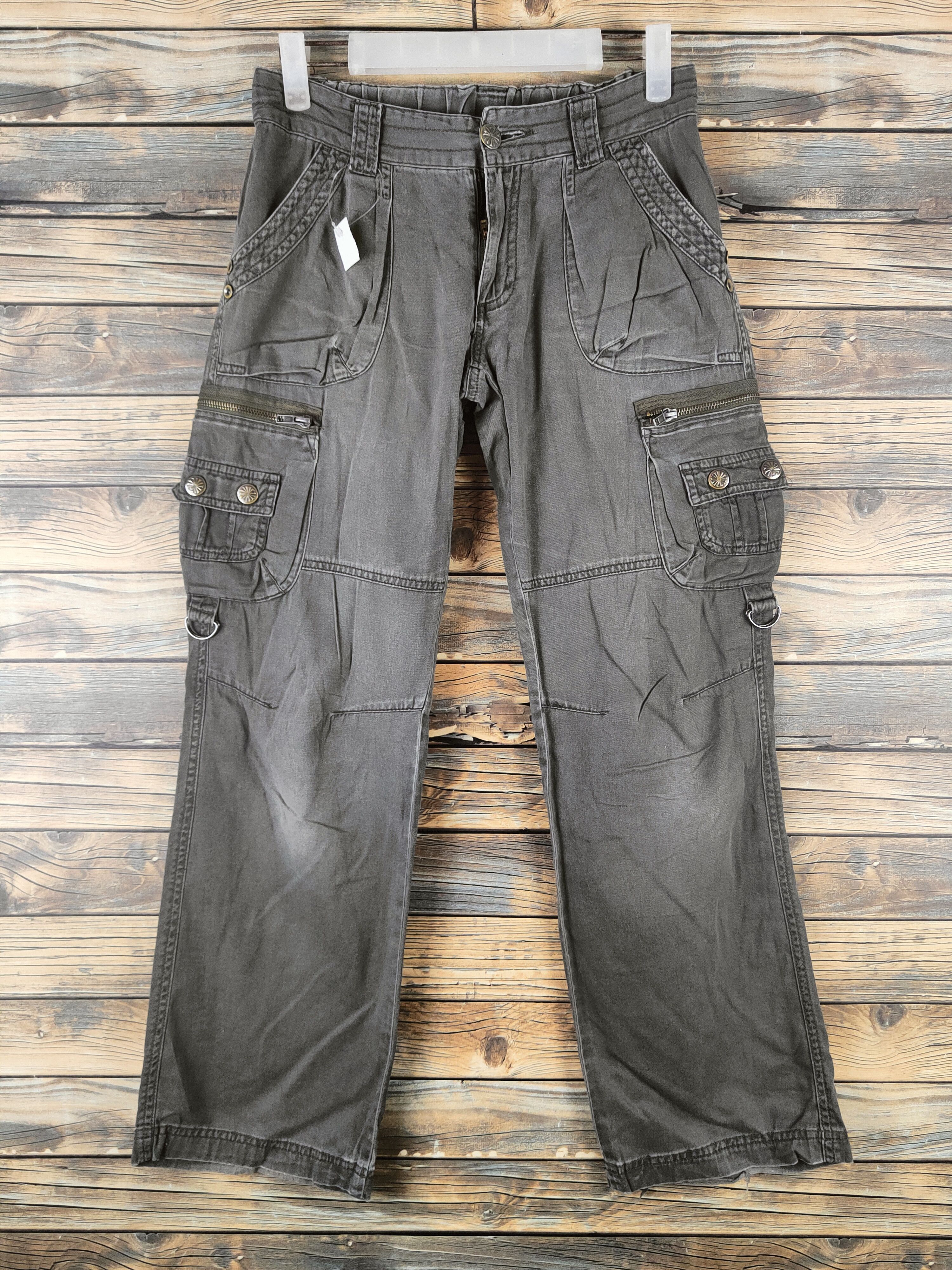 Japanese Brand DL Japanese Brand Olive Multipocket Cargo Pants #sp46-292 Size US 28 / EU 44 - 1 Thumbnail