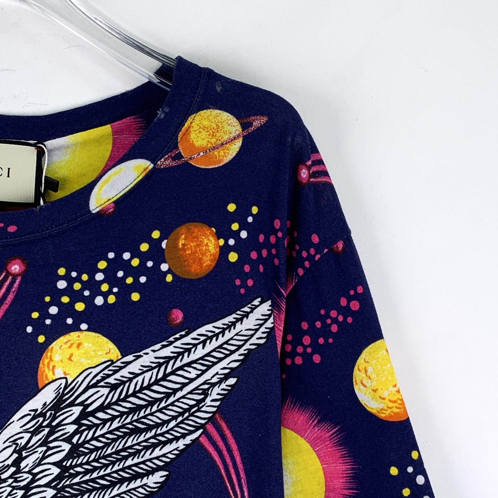 Gucci Gucci Planet Eagle T-Shirt Navy (S) Size US S / EU 44-46 / 1 - 3 Thumbnail