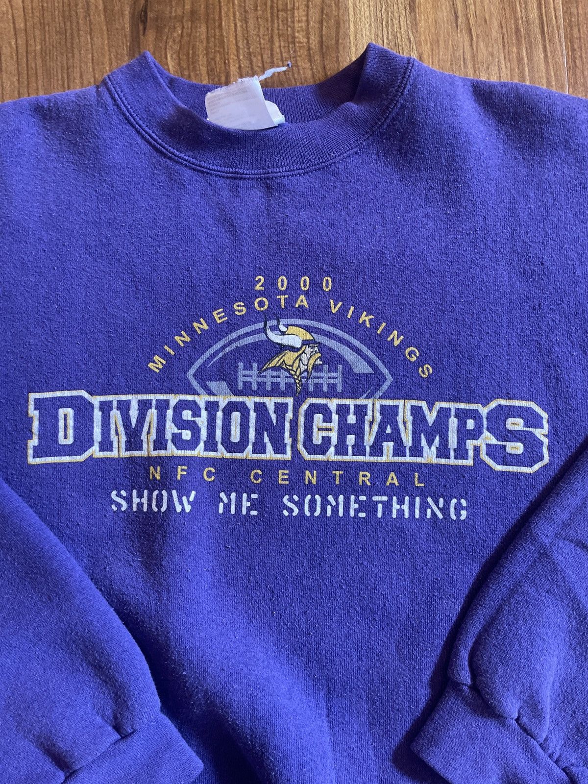 NFL × Puma × Vintage Vintage 2000 Minnesota Vikings Sweatshirt Size US XL / EU 56 / 4 - 2 Thumbnail