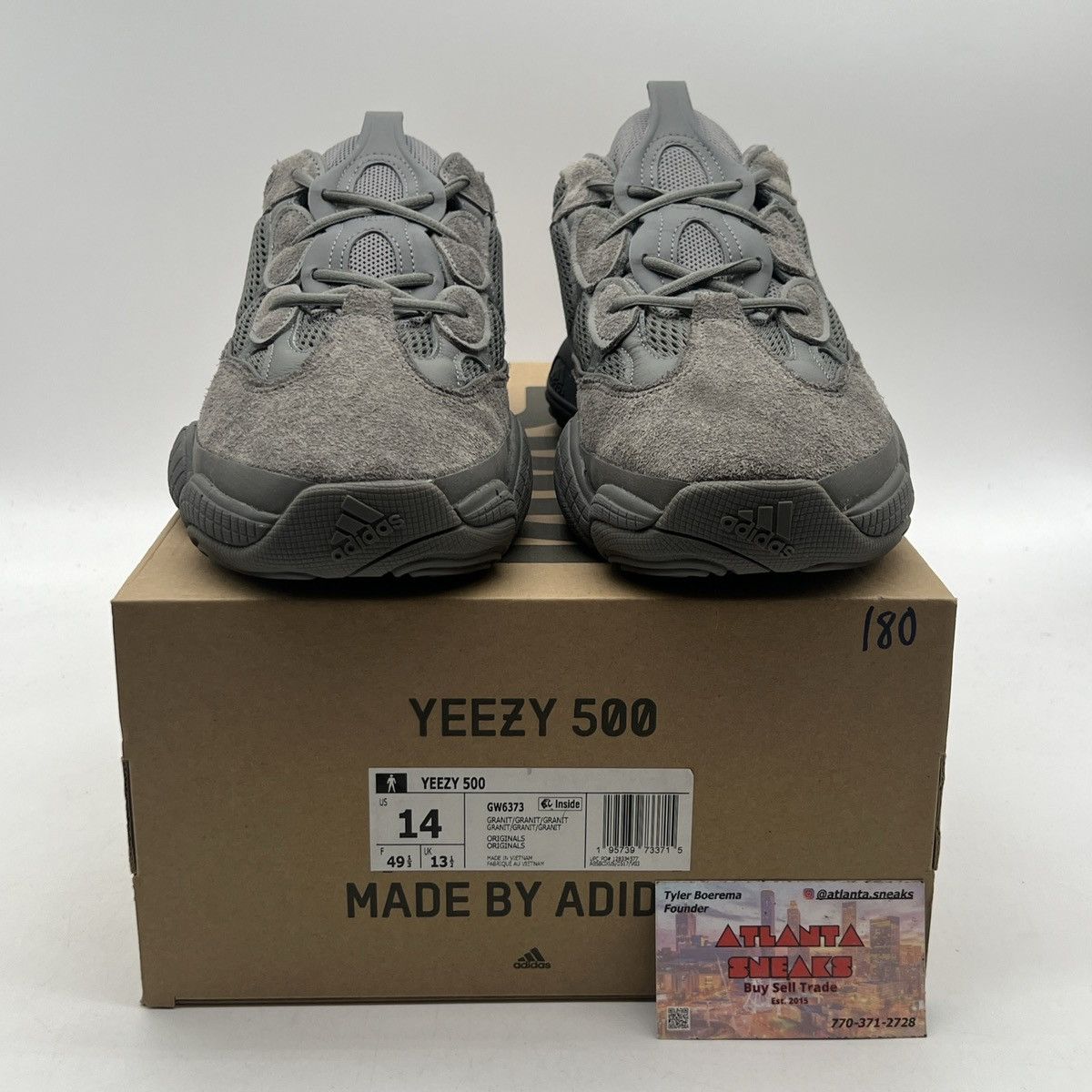 Adidas Yeezy 500 granite Size US 14 / EU 47 - 2 Thumbnail