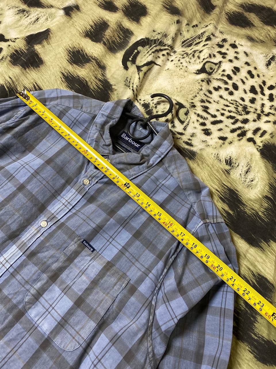 Barbour × Vintage Vintage Barbour Plaid Button Up Long Sleeve Size US L / EU 52-54 / 3 - 7 Thumbnail