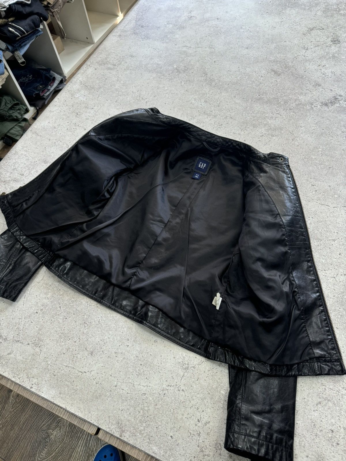 Gap × Vintage Vintage Gap Biker Leather Jacket Size:M Size US M / EU 48-50 / 2 - 3 Thumbnail
