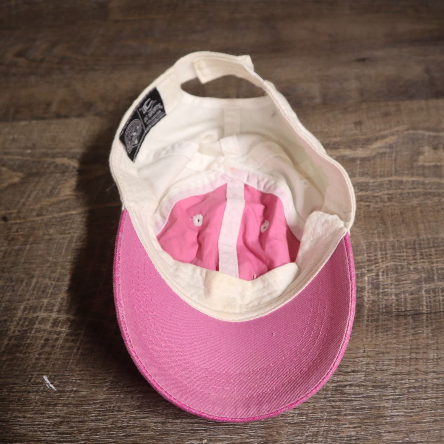 Vintage Love Hat Cap Strap Back Pink Adult Adjustable Strapback Hat Size ONE SIZE - 6 Thumbnail