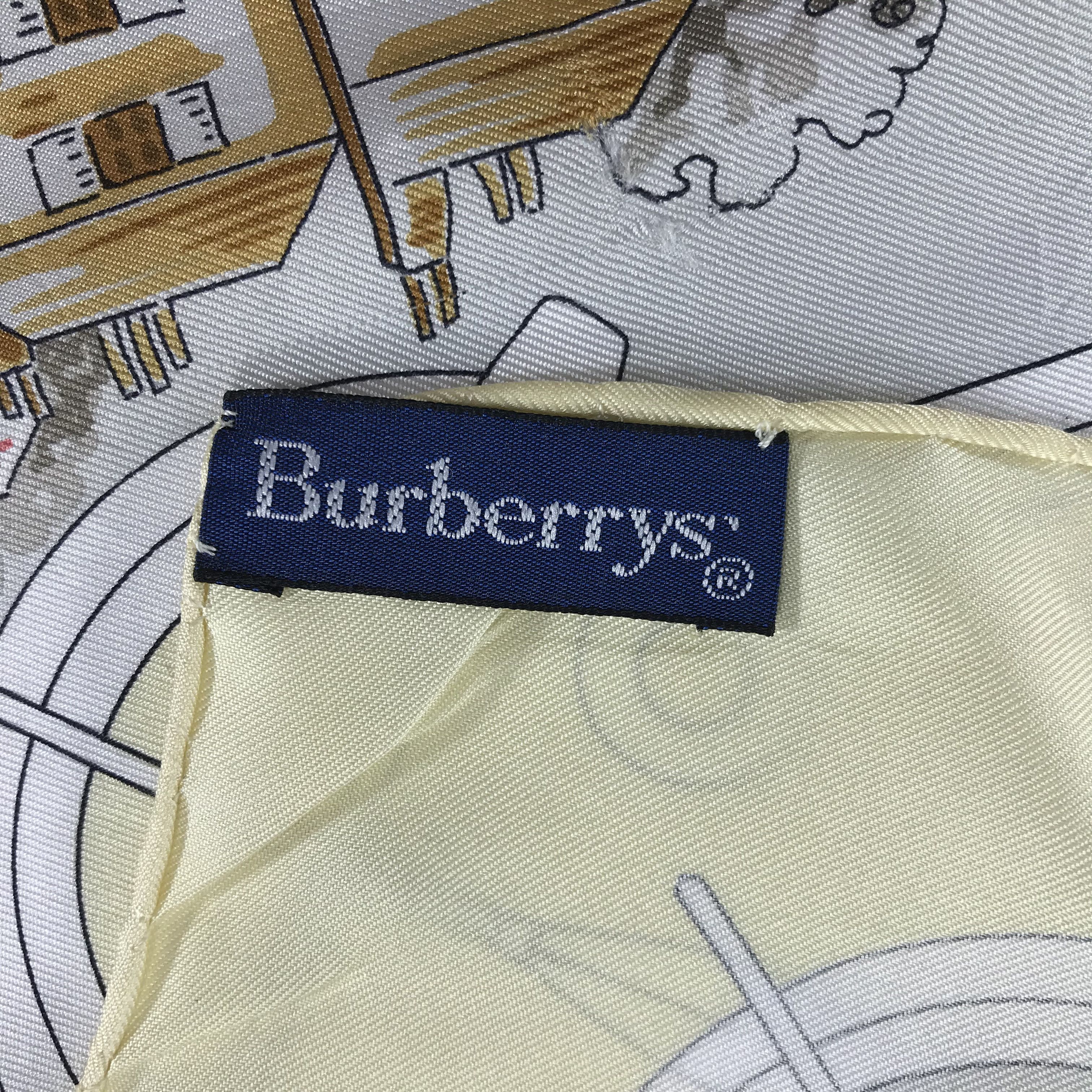 Burberry Vintage Burberry Silk Scarf Size ONE SIZE - 5 Thumbnail