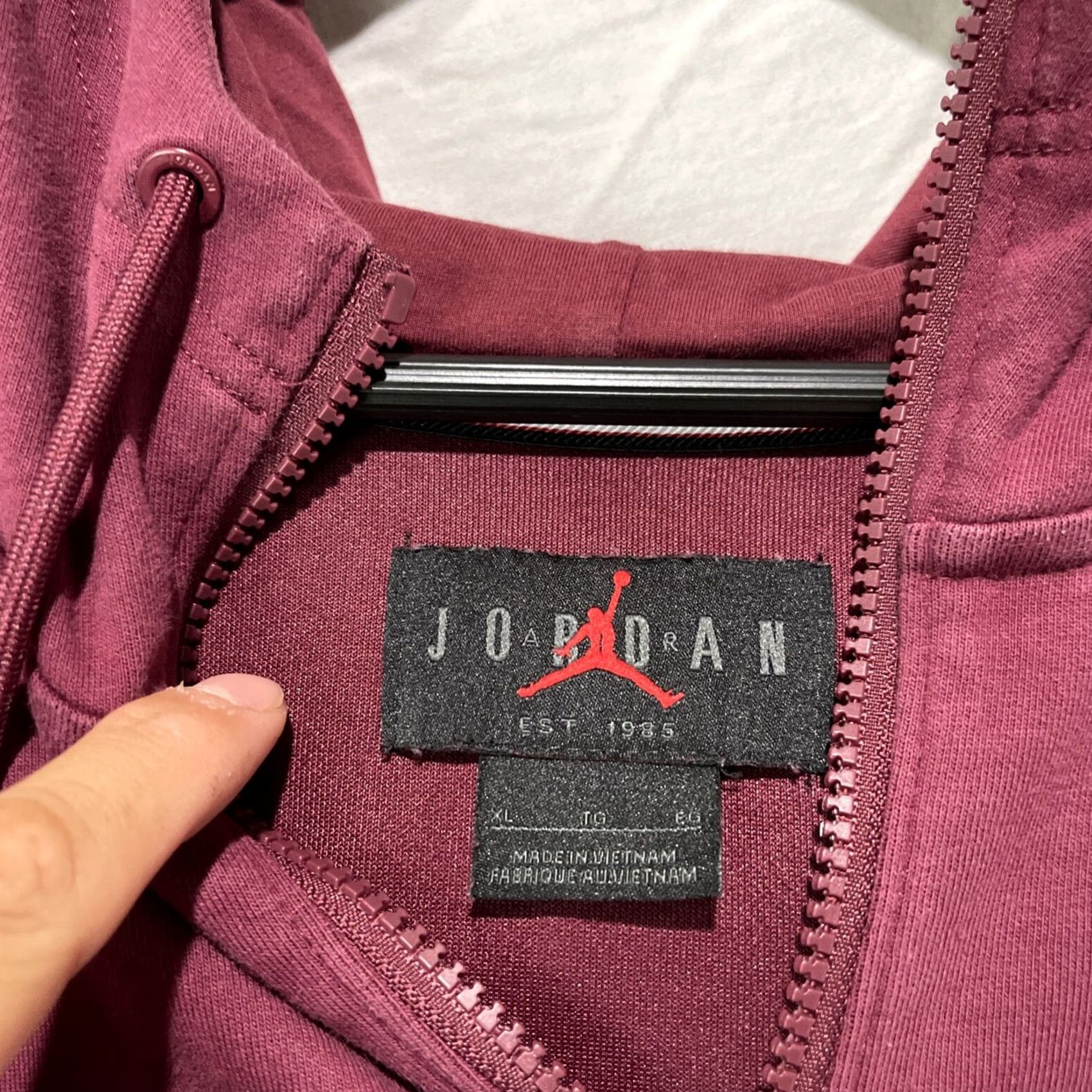 Jordan Brand Air Jordan Jacket Mens XL Purple Essentials Zip Up Hoodie Nike Size US XL / EU 56 / 4 - 4 Thumbnail