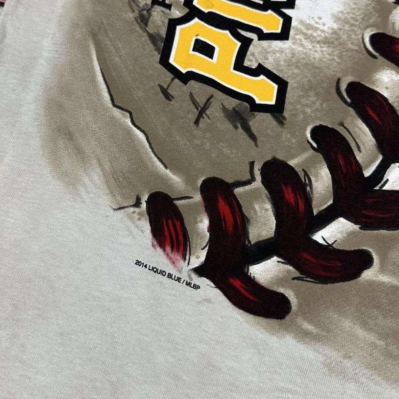 MLB Liquid Blue Pittsburgh Pirates Baseball Tie Dye T-Shirt 2014 Size US XL / EU 56 / 4 - 7 Thumbnail