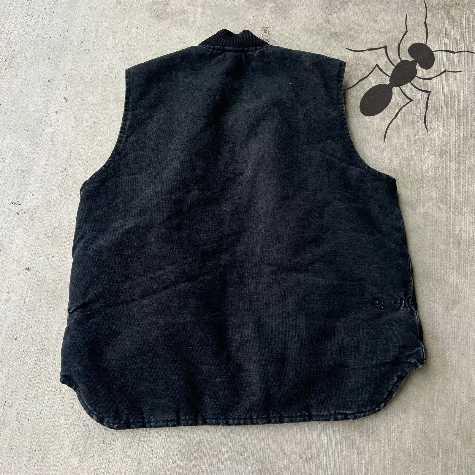 Carhartt × Vintage Carhartt V01 BLK faded black work wear vest Size US L / EU 52-54 / 3 - 5 Thumbnail