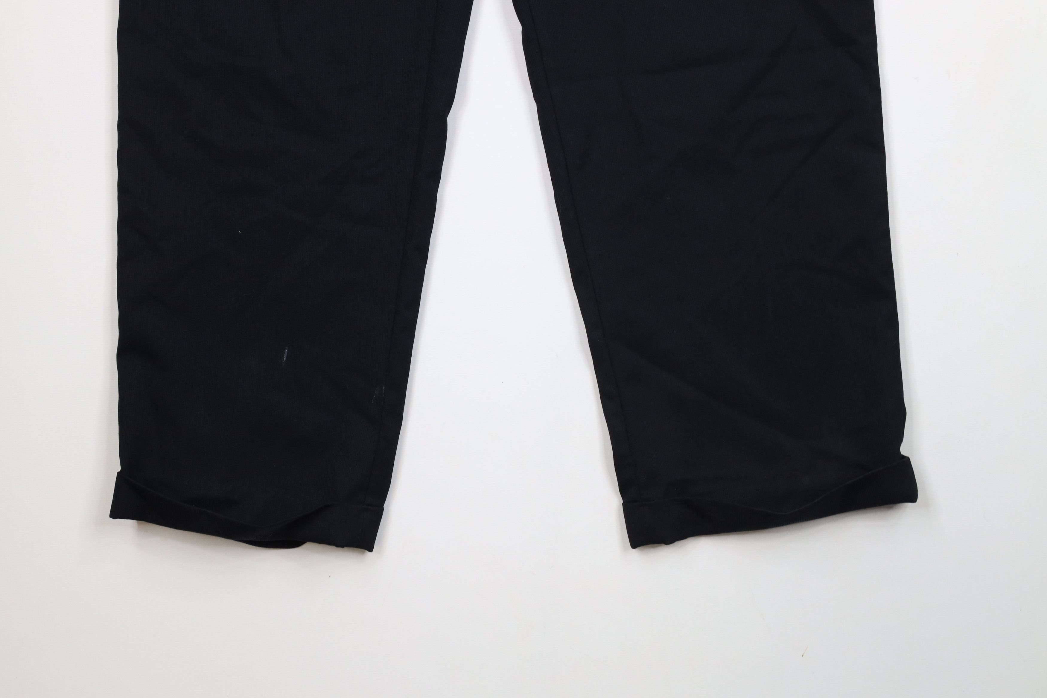Vintage Vintage 90s Streetwear Wool Wide Leg Chino Pants Black Size US 34 / EU 50 - 4 Thumbnail