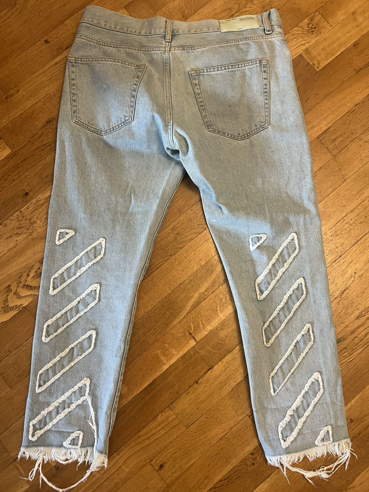 Off-White Off-White cropped raw denim jeans size 34 Size US 34 / EU 50 - 8 Thumbnail