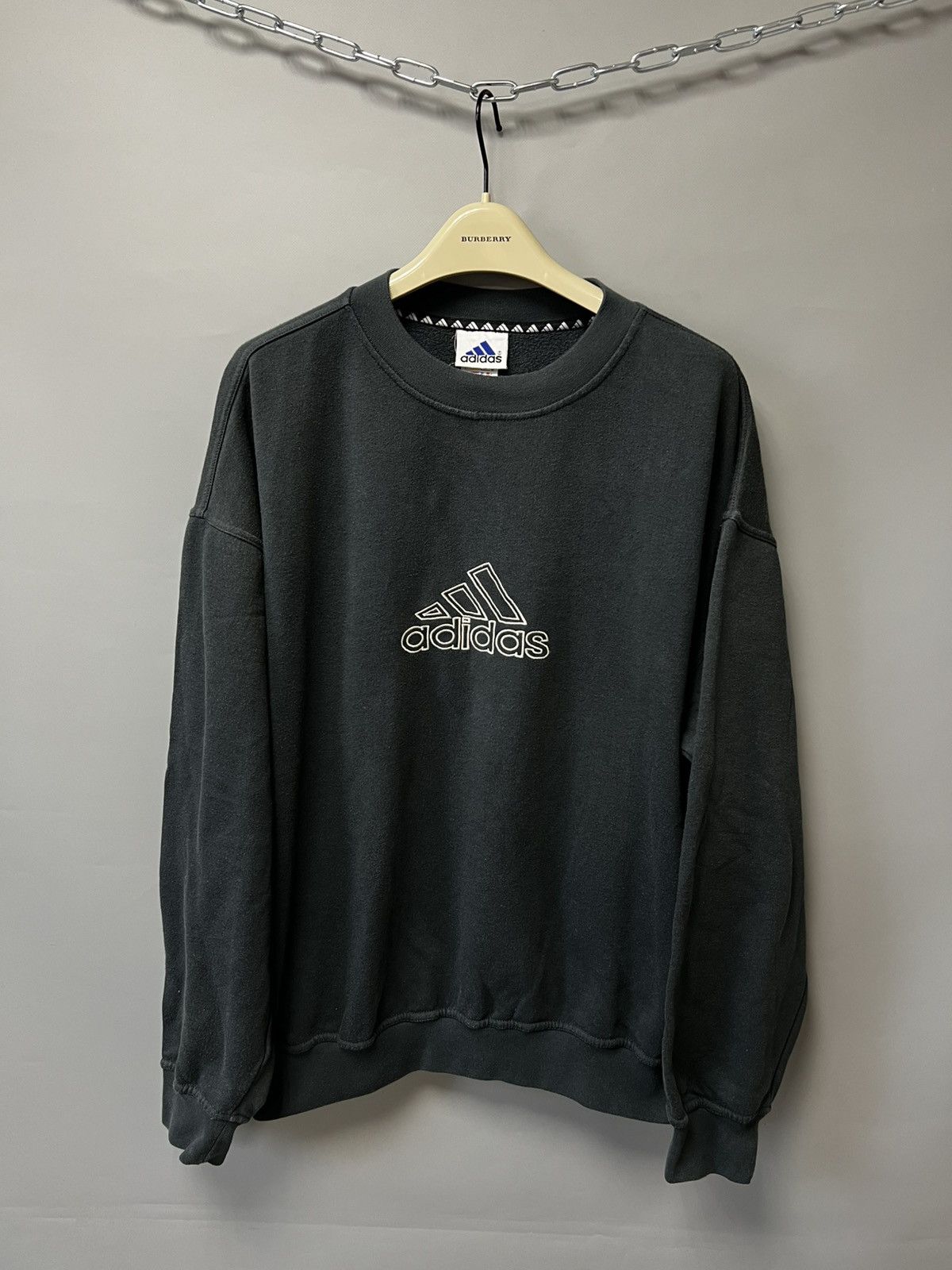 Adidas × Vintage Vintage 00’s Adidas Sweatshirt big logo y2k Size US L / EU 52-54 / 3 - 1 Thumbnail