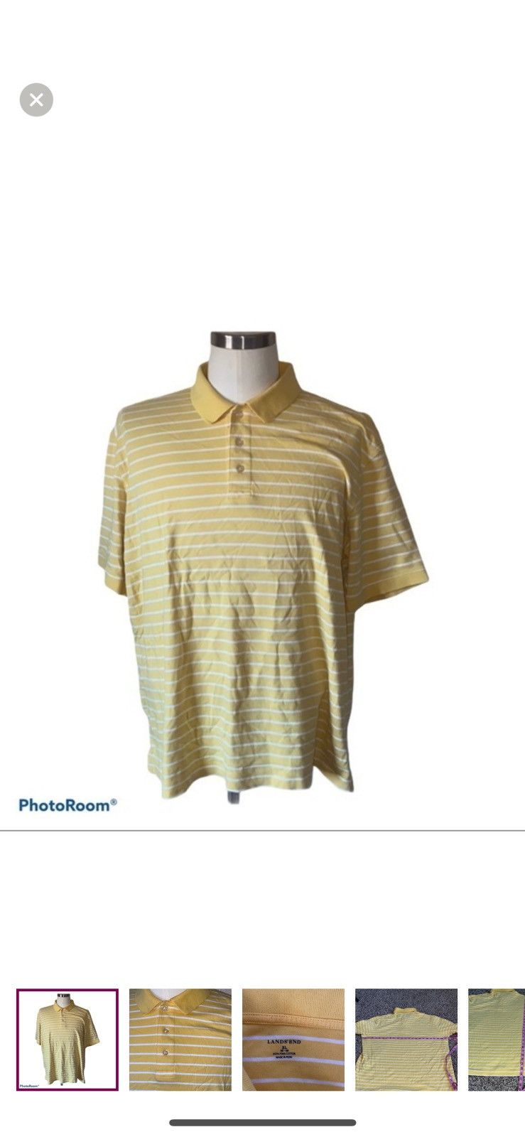 Lands' End Lands end XL striped polo shirt Size US XL / EU 56 / 4 - 1 Thumbnail