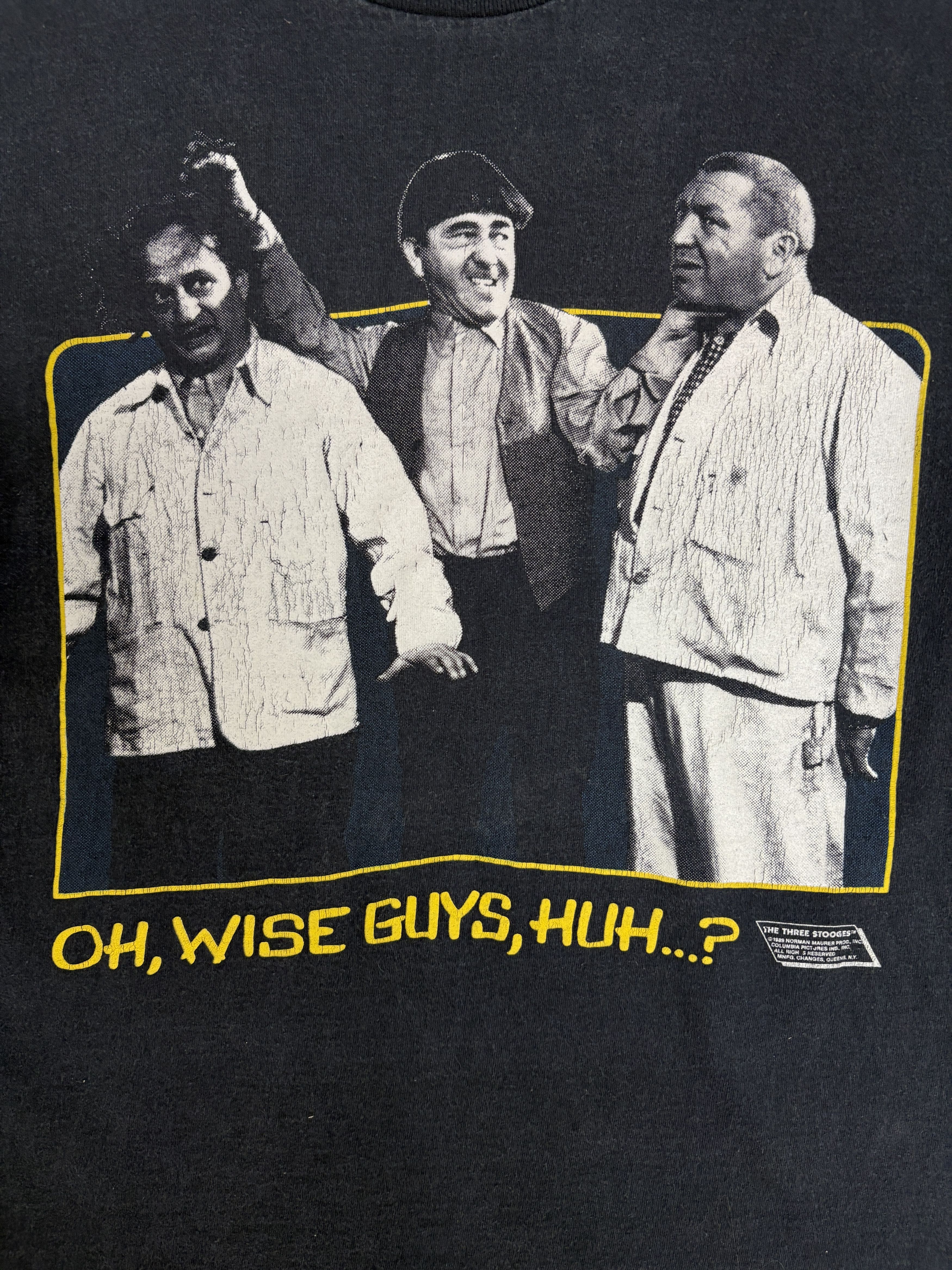 Vintage The Three Stooges Wise Guys, Huh? Vintage Tee Size US M / EU 48-50 / 2 - 2 Thumbnail