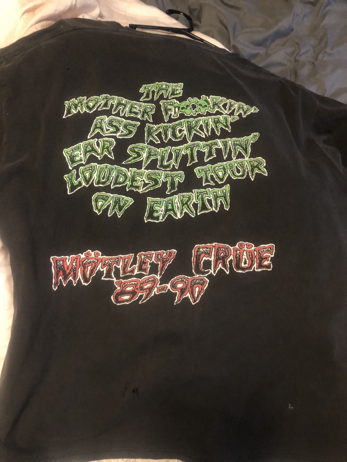 Band Tees 1988-90 MOTLEY CRUE- DR FEELGOOD PUSHEAD XL Size US XL / EU 56 / 4 - 5 Thumbnail