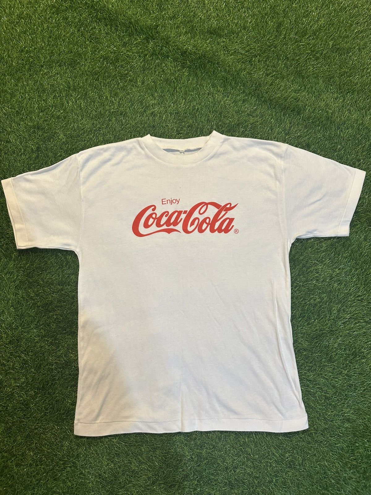 Coca Cola × Vintage Vintage Coca Cola Coke Tee Shirt Size 44 Size US S / EU 44-46 / 1 - 1 Thumbnail