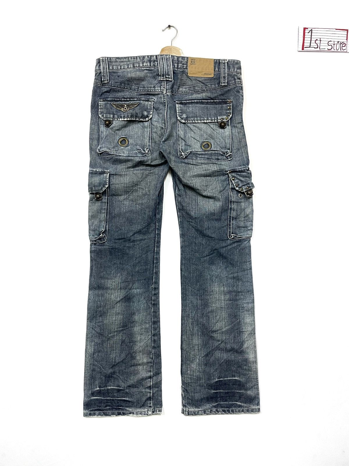 Vintage Y2K Kissmark Military Denim cargo Size US 36 / EU 52 - 4 Thumbnail