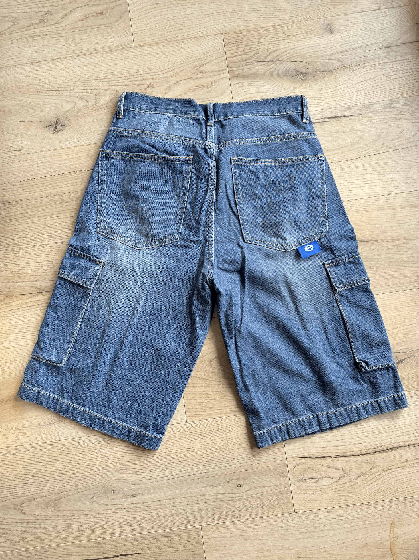 Carhartt × Palace Short Long Oversize en Jean Brut – Bermuda Jort Unisexe Size US 29 - 6 Thumbnail