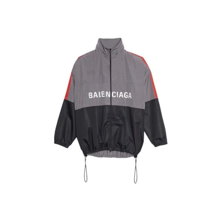 Balenciaga Balenciaga Logo Print Zip-Up Long Sleeve Jacket Size US M / EU 48-50 / 2 - 1 Thumbnail