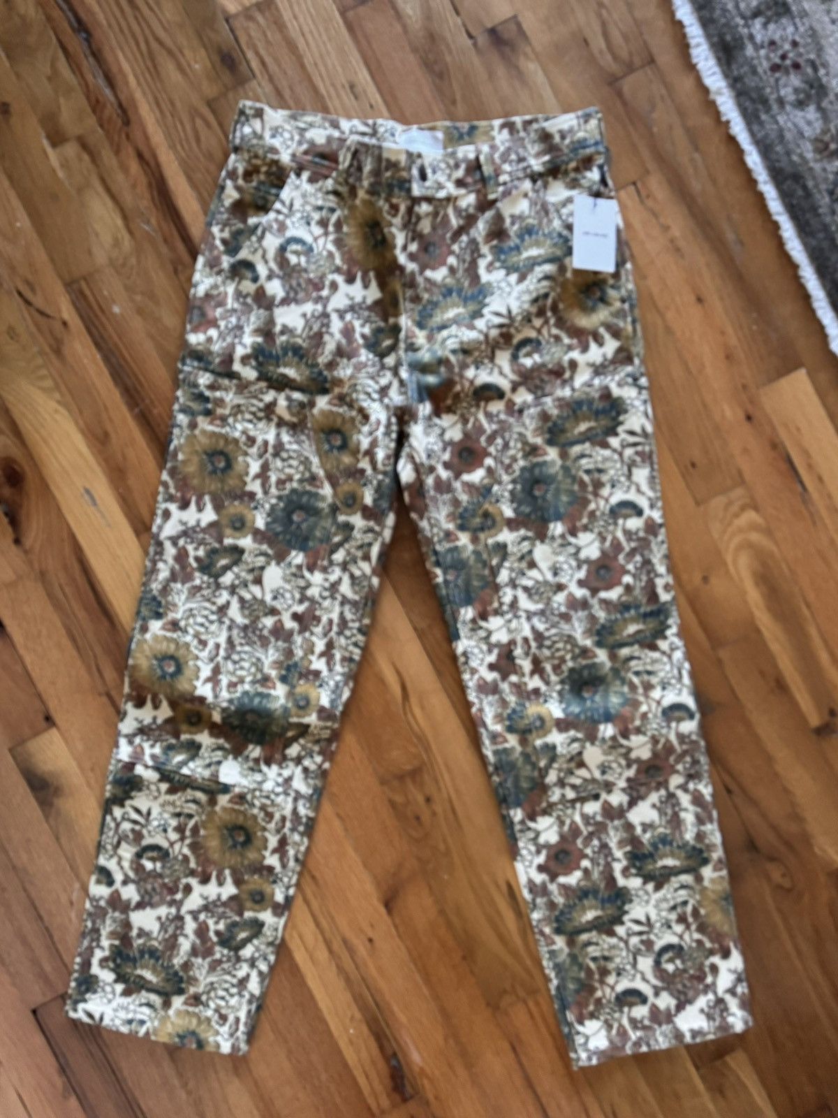Aime Leon Dore Flower Print Carpenter Denim Size US 32 / EU 48 - 2 Thumbnail