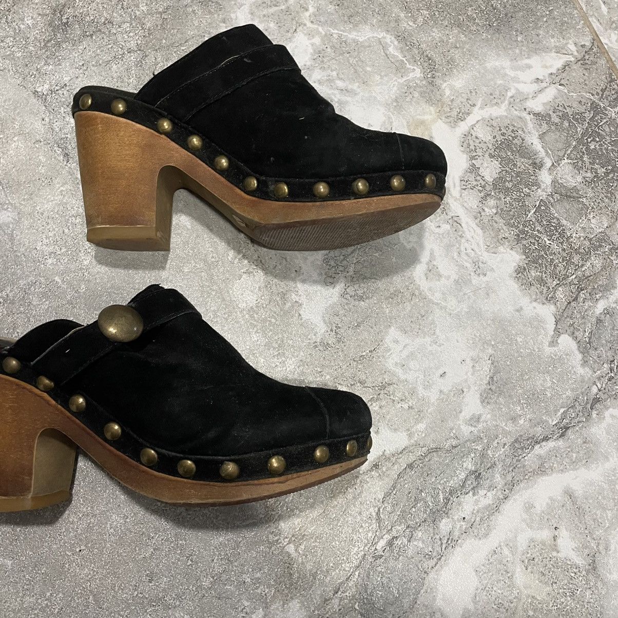 If Six Was Nine 90s shoes boots Bone Heel y2k glamour cyber punk goth chrome Size US 5 / IT 35 - 3 Thumbnail