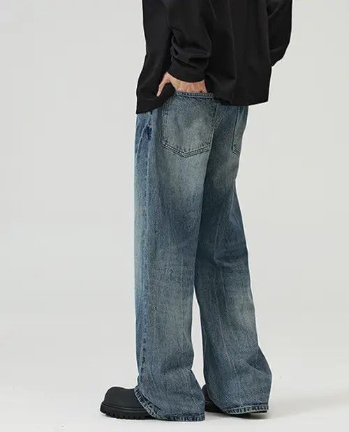 VIBE American street lightning cleanfit wide-leg flared jeans Size US 34 / EU 50 - 6 Thumbnail