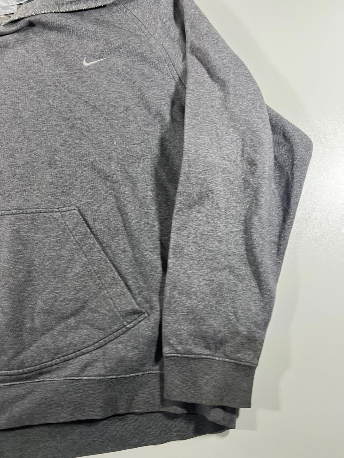 Nike Vintage Nike Grey Hooded Sweatshirt with Front Pocket Size US XL / EU 56 / 4 - 7 Thumbnail