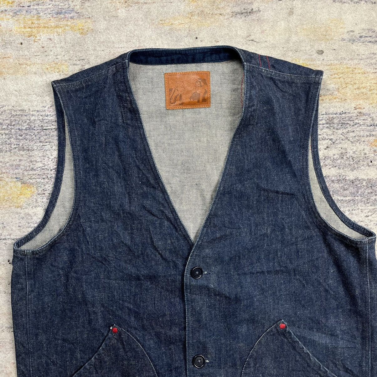 Momotaro Jeans momotaro indigo denim vest Size US L / EU 52-54 / 3 - 4 Thumbnail