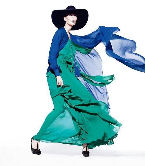 Yves Saint Laurent YSL Hedi SS13 Runway Look64 Silk Chiffon Cape Size ONE SIZE - 5 Thumbnail
