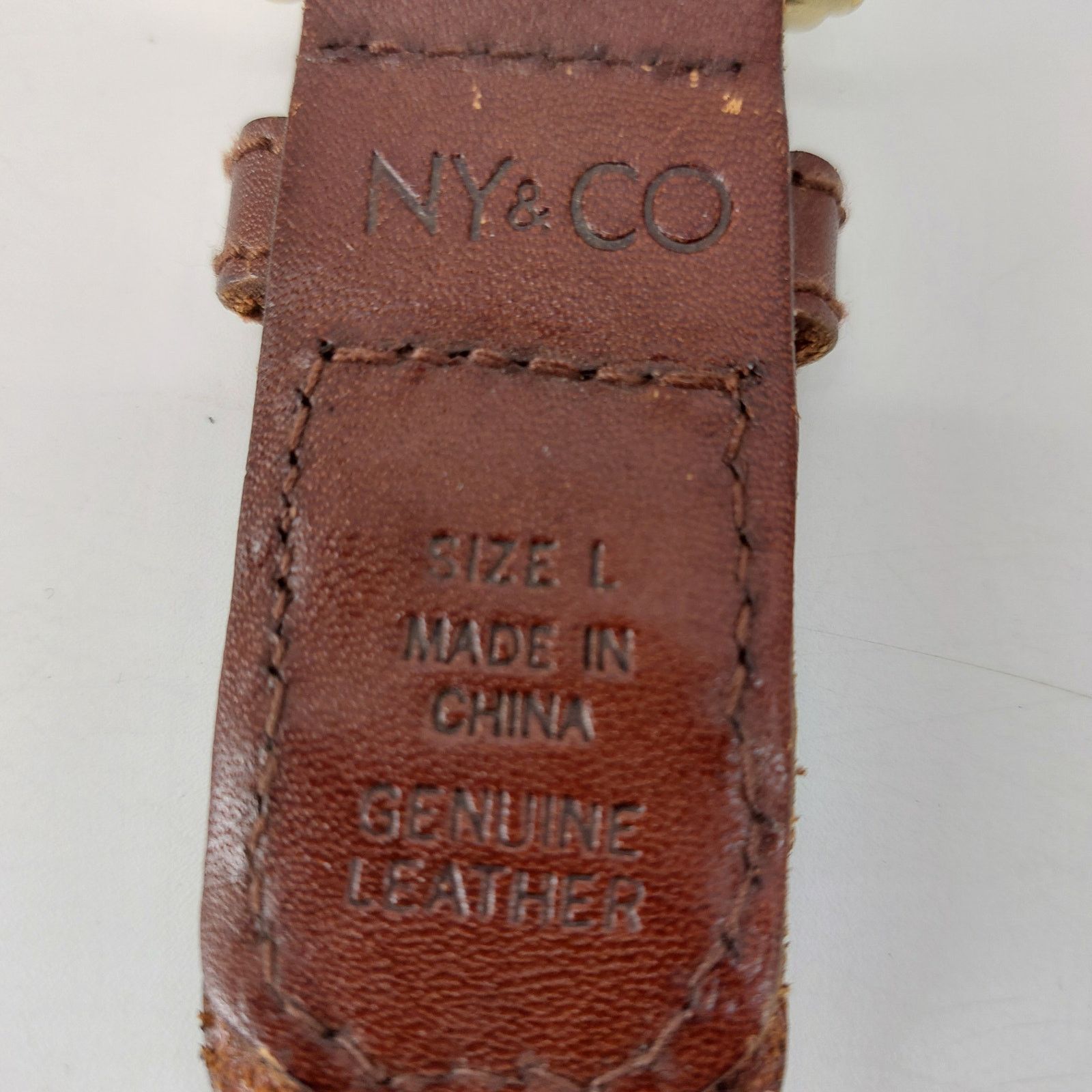 Other NY & CO Women's Brown Braided Belt Gold Buckle Large Size ONE SIZE - 8 Thumbnail