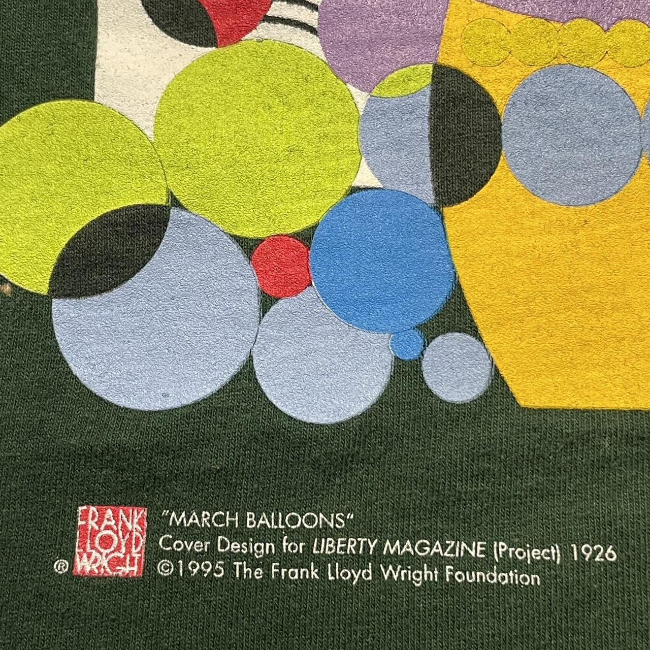Vintage Frank Lloyd Wright Vintage Shirt Green XL March Balloons Size US XL / EU 56 / 4 - 5 Thumbnail