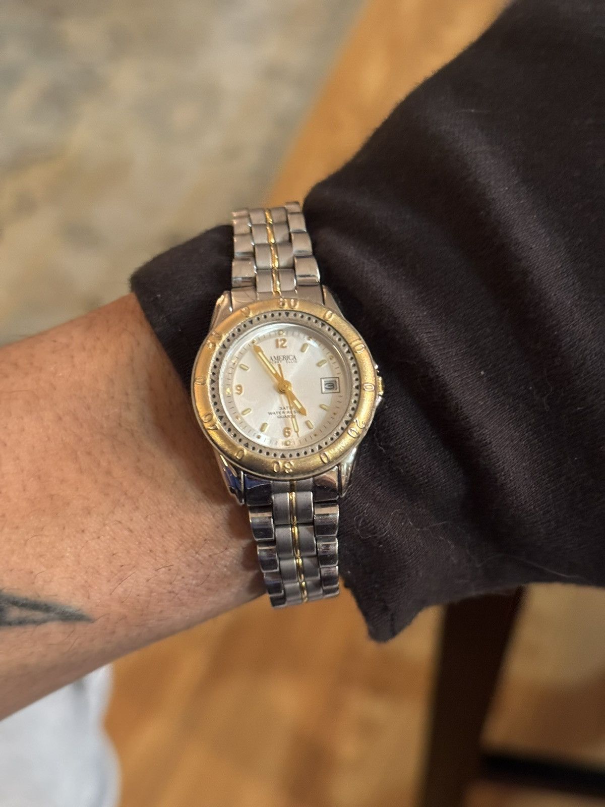 Perry Ellis America Vintage Two-Tone Stainless Steel Quartz Watch Size ONE SIZE - 6 Thumbnail