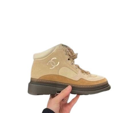 Chanel os11x0624 Boots in Beige Size US 8.5 / IT 38.5 - 3 Thumbnail