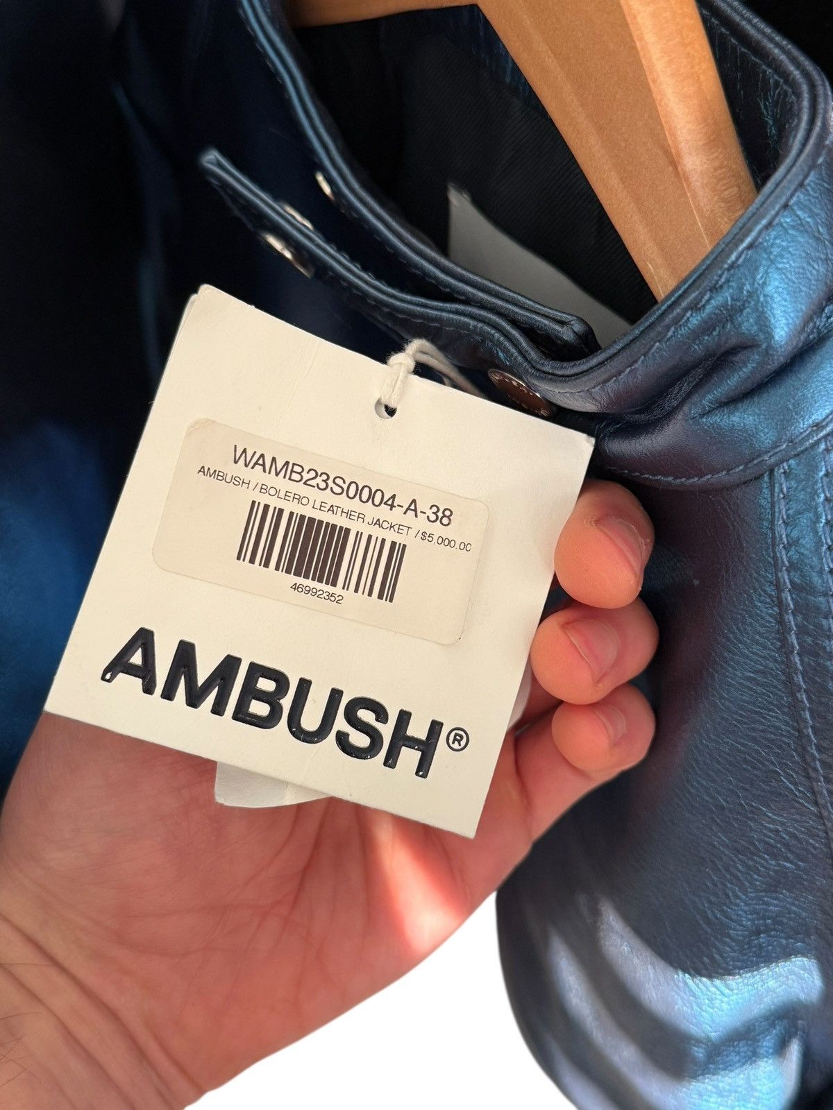 Ambush Design $5000 Metallic Leather Bolero Jacket Size XS / US 0-2 / IT 36-38 - 14 Thumbnail