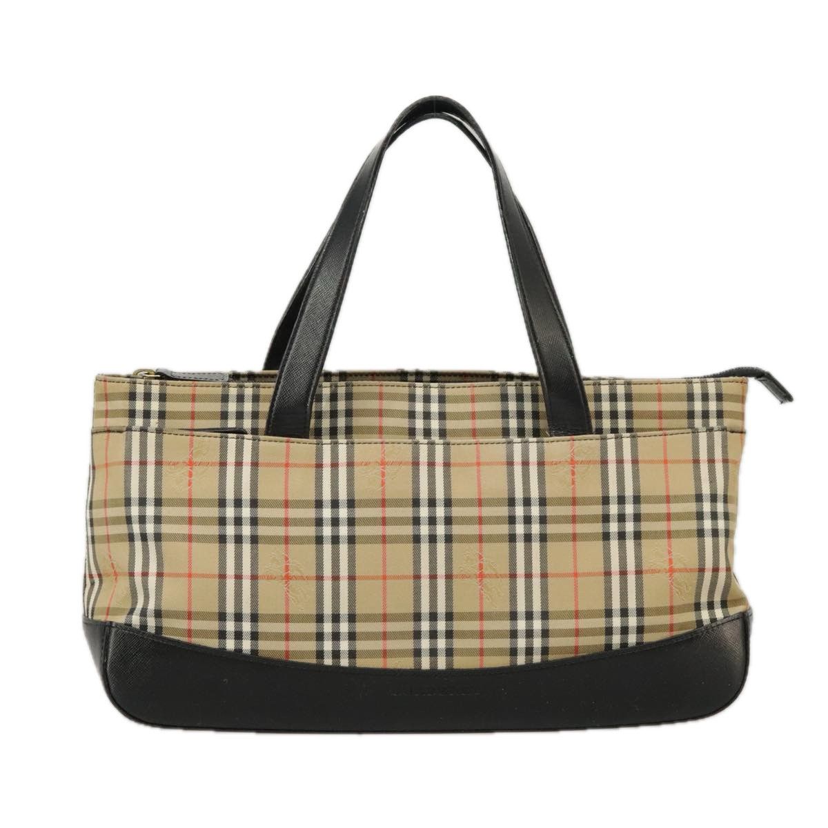 Burberry Nova Check Beige Canvas Handbag (Pre-Owned) Size ONE SIZE - 1 Thumbnail