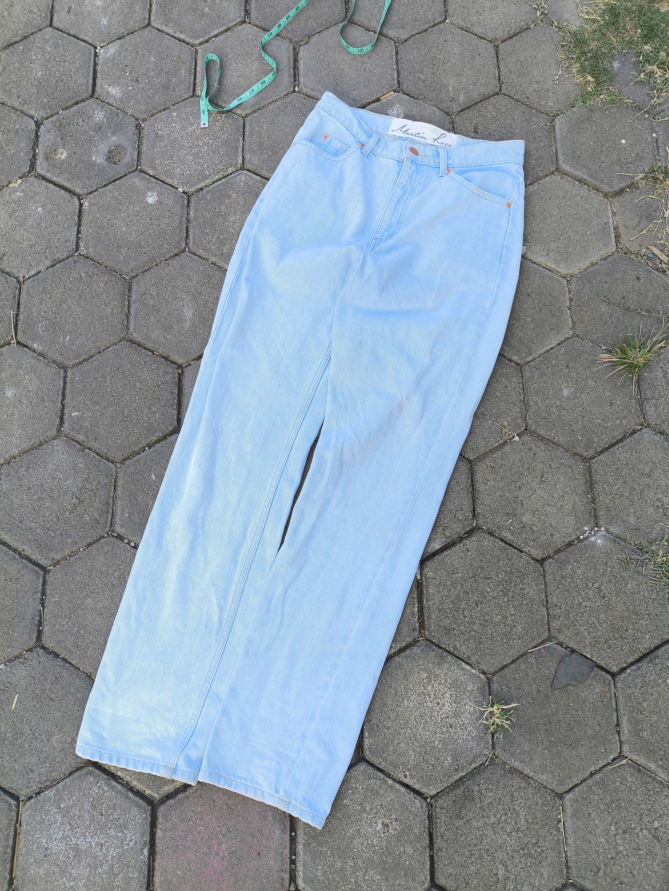 Martine Rose Martine rose denim jeans pants Light blue Size US 29 - 1 Thumbnail