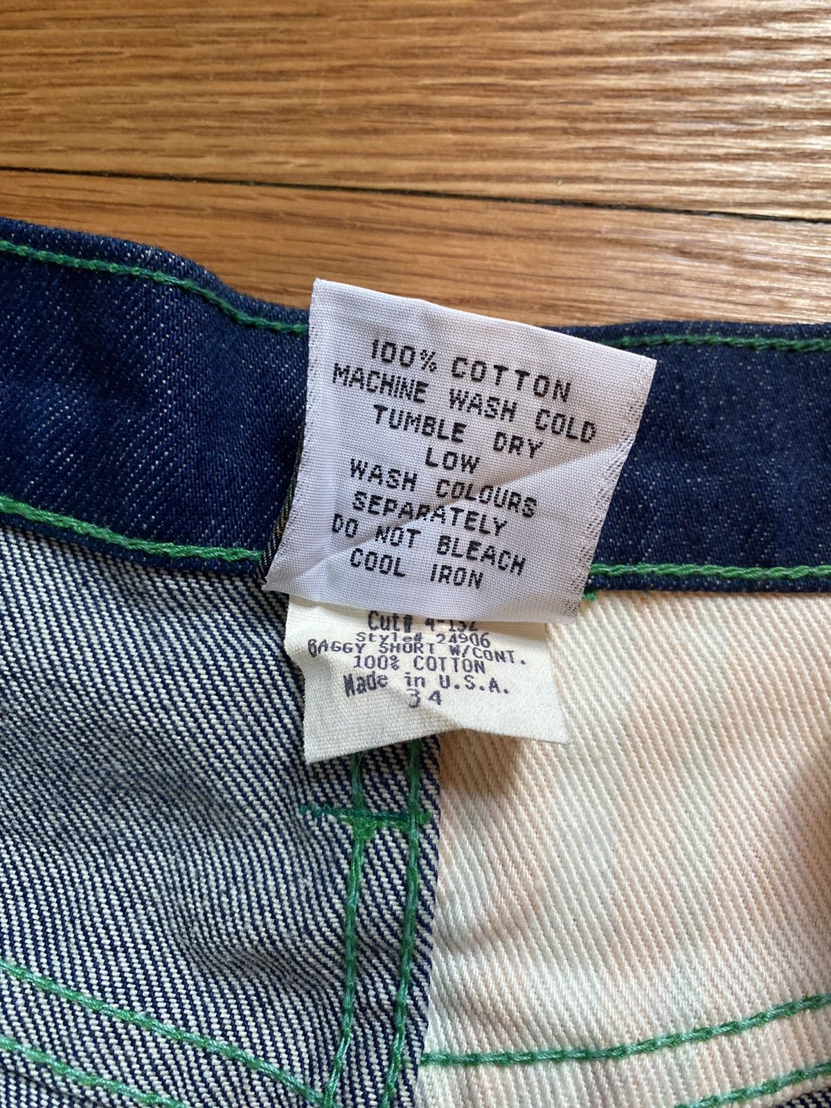Cross Colours × JNCO × Vintage Rare Deadstock Vintage 90s Cross Colours Tribal Jean Shorts Size US 34 / EU 50 - 9 Thumbnail