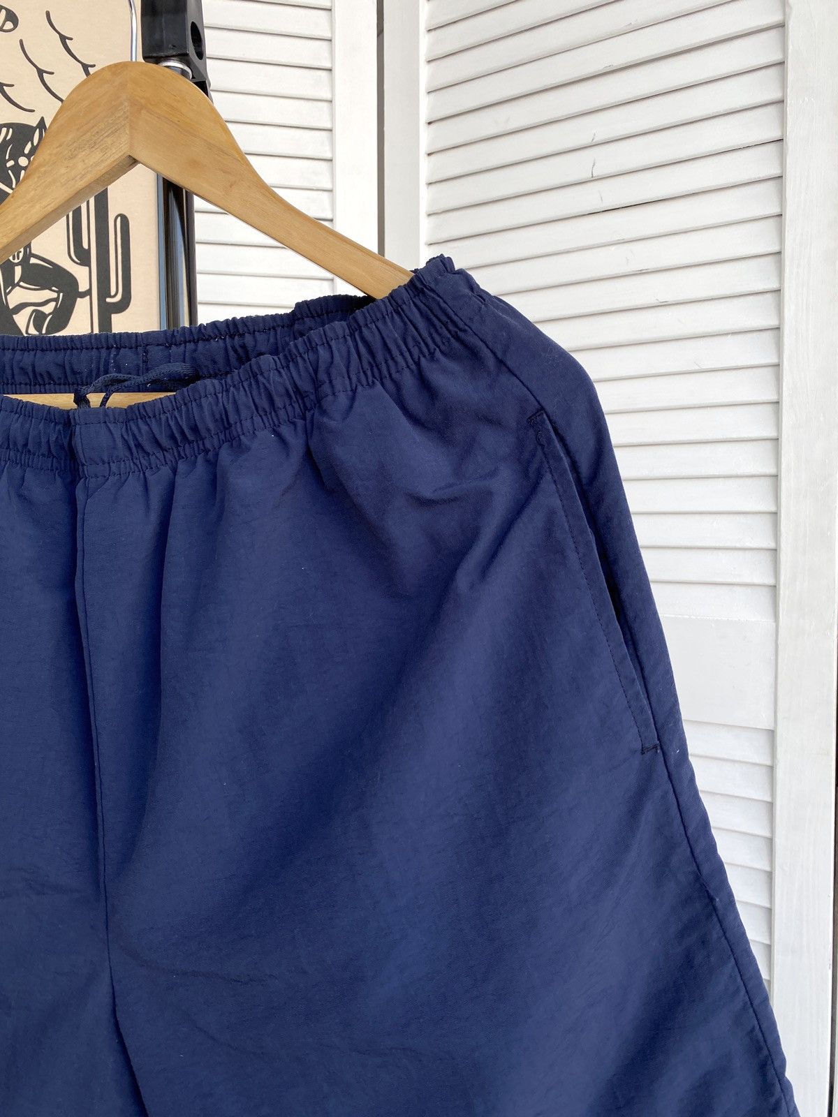Nike × Vintage Nike Vintage 90s Solo Swoosh Nylon Retro Shorts Size US 34 / EU 50 - 4 Thumbnail