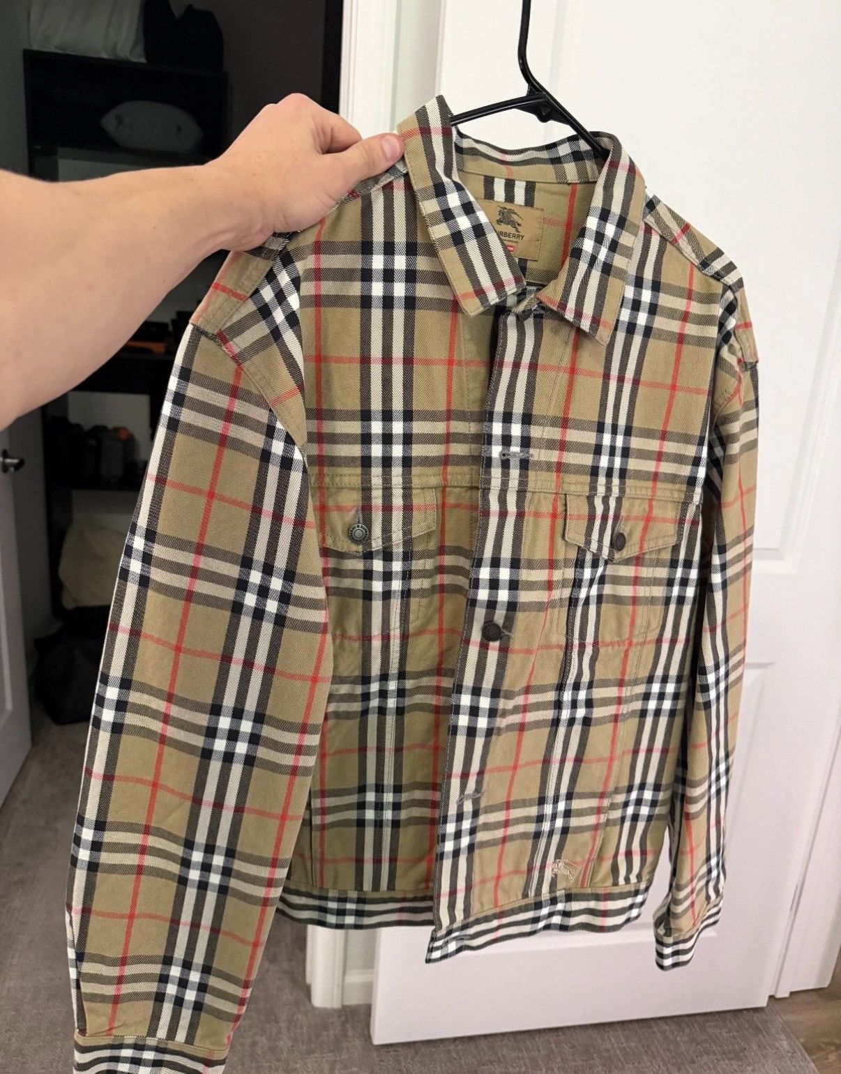 Burberry × Supreme Burberry Supreme Denim Trucker Size US XL / EU 56 / 4 - 3 Thumbnail