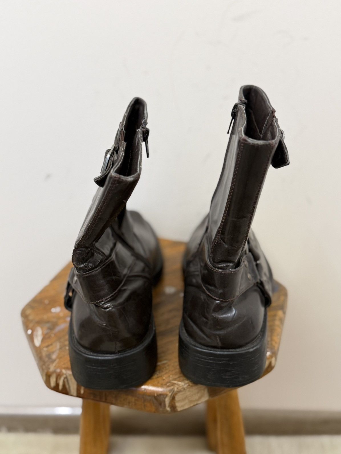 Vintage Vintage Leather Guidi Vibe Cowboy Ankle Avant-Garde Boots Size US 9 / EU 42 - 10 Thumbnail