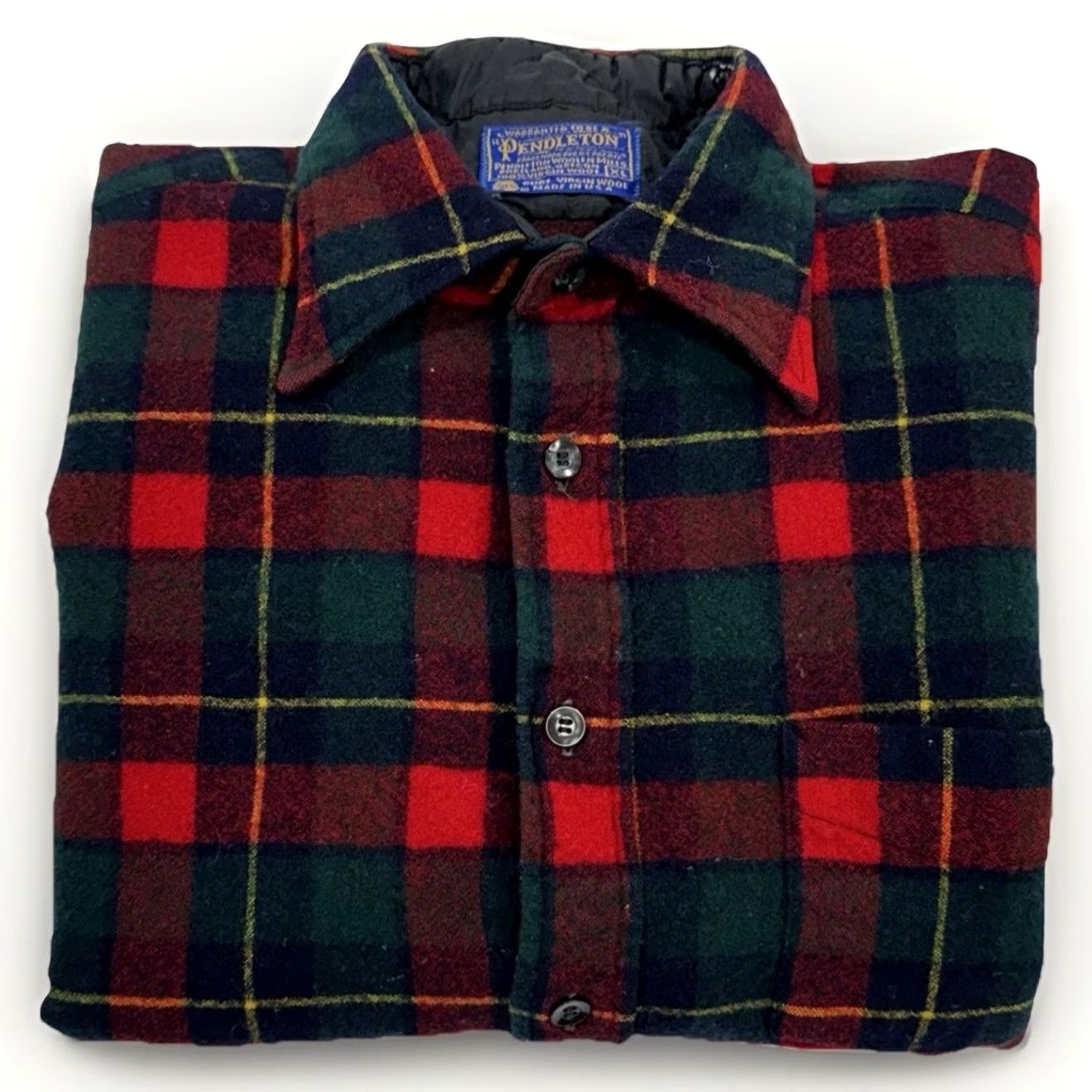 Pendleton VINTAGE Pendleton Flannel Shirt Women xl Red Plaid Wool USA Button-Up 60s Classic Cowgirl Size XL / US 12-14 / IT 48-50 - 2 Thumbnail