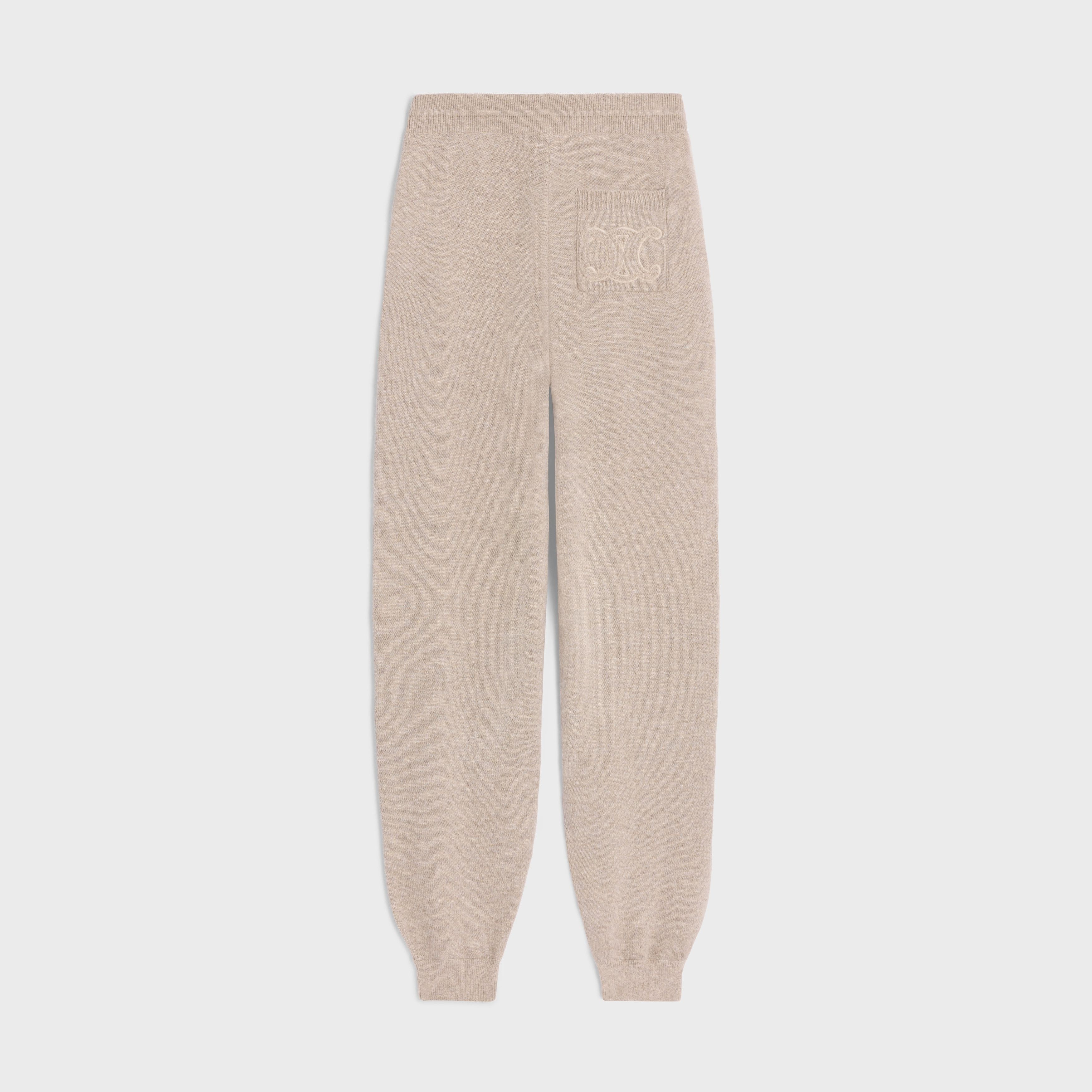 Celine o1bcso1str0925 2AP8A742X Track Pant in Oatmeal Size 26" / US 2 / IT 38 - 2 Thumbnail