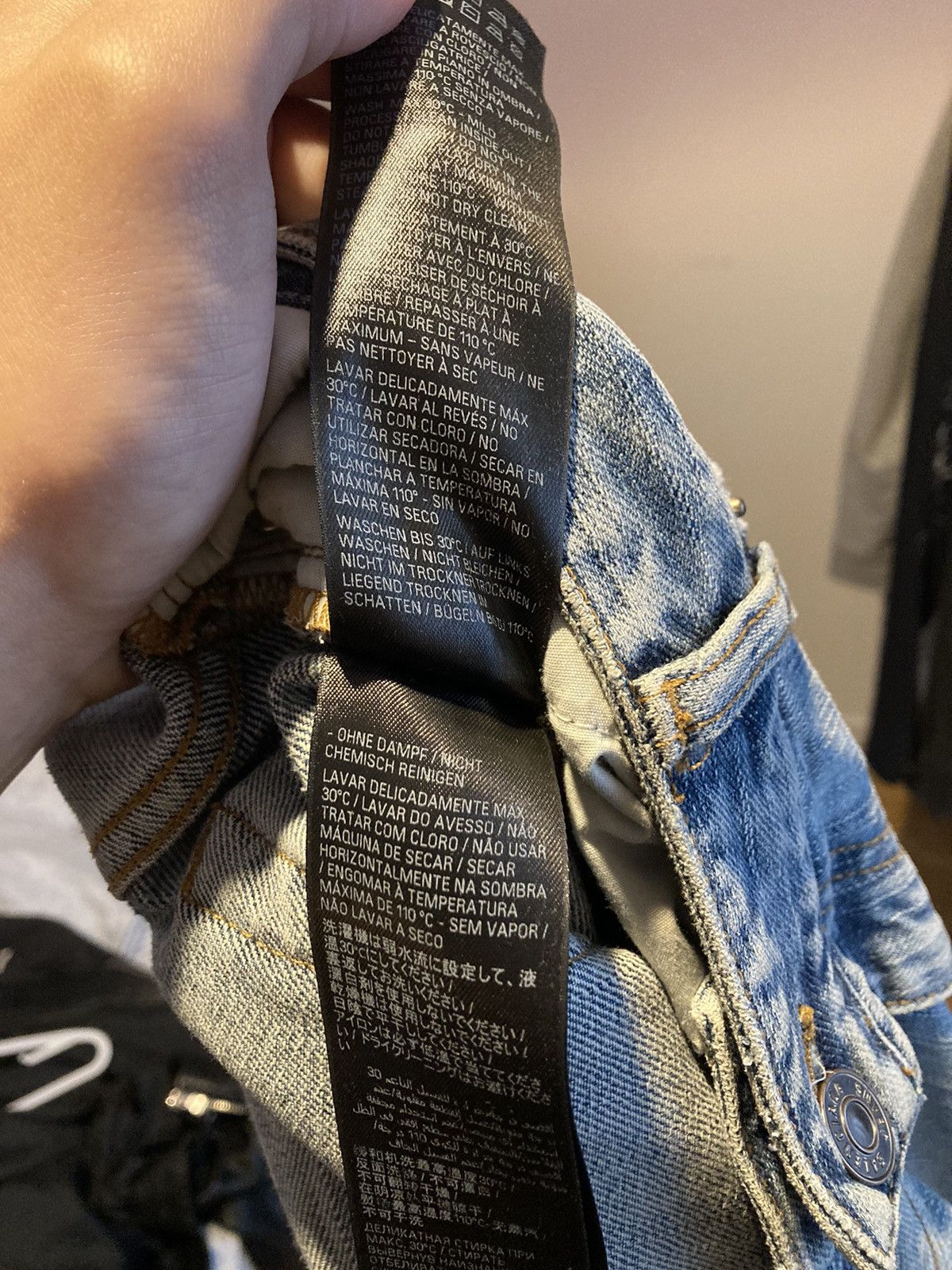 Balenciaga Balenciaga Pull Up Ring Denim Jeans Size US 32 / EU 48 - 6 Thumbnail