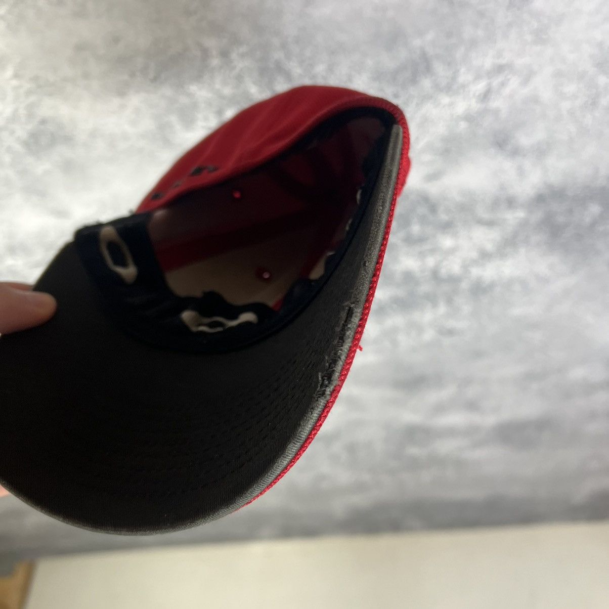 Oakley Oakley Cap Men's Red Polyester One Size Size ONE SIZE - 8 Thumbnail