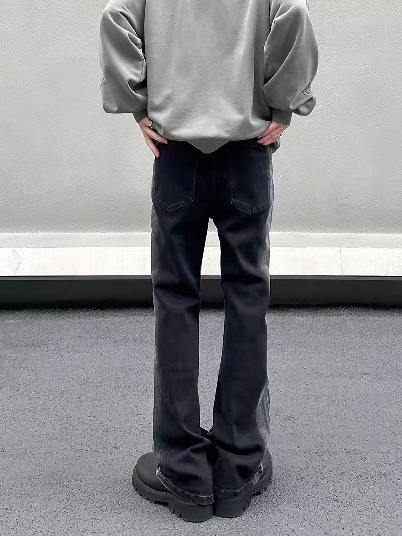 Japanese Brand × Jean High Street Washed Tie-Dye Aged Micro Flare Jeans Size US 30 / EU 46 - 3 Thumbnail