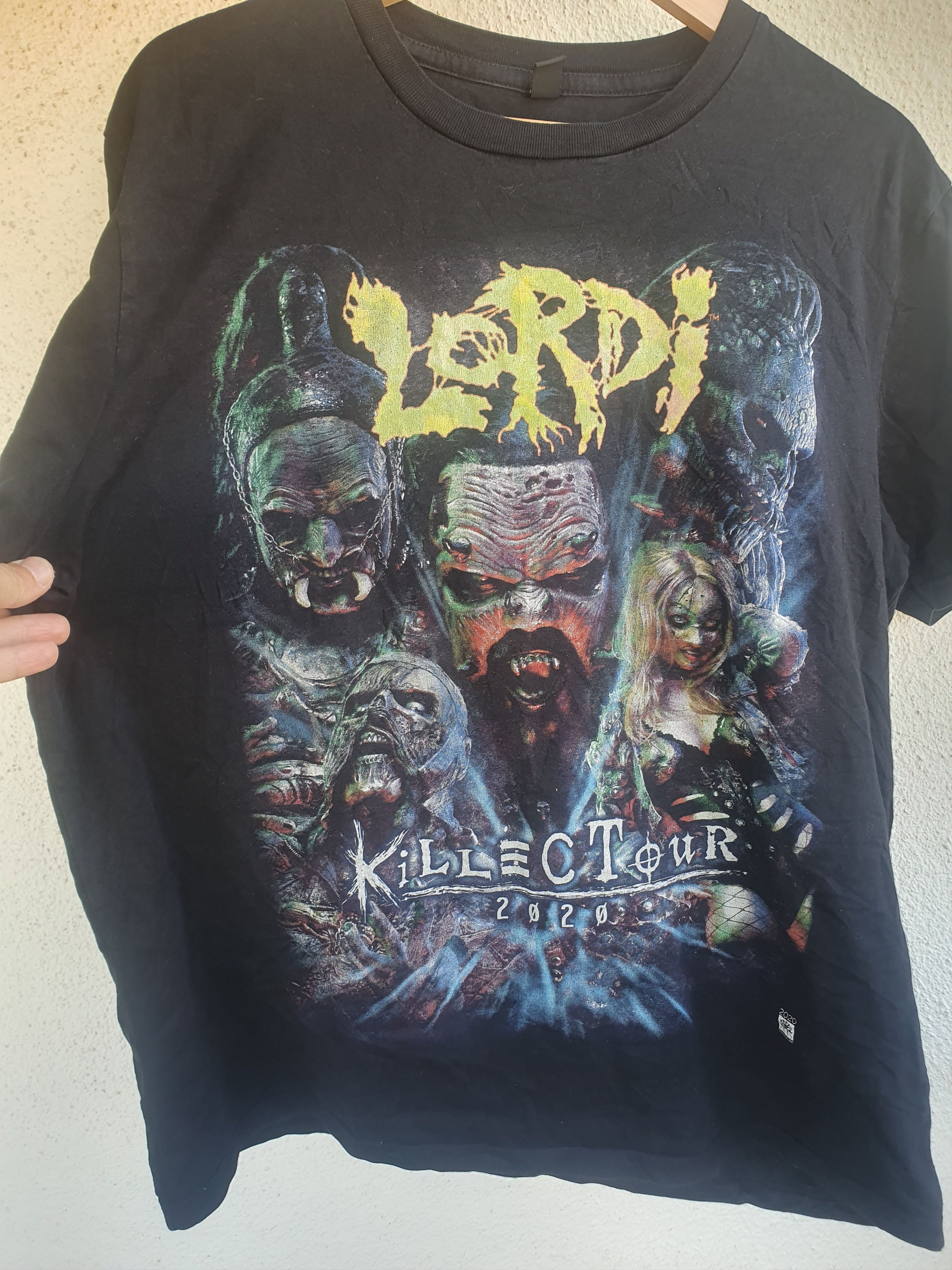 Band Tees Lordi Killec Tour 2020 Double Sided Band t-shirt sz L Size US L / EU 52-54 / 3 - 5 Thumbnail