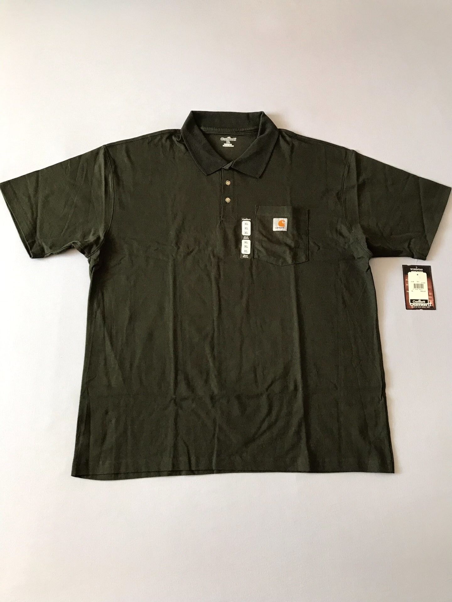 Carhartt Carhartt K198 XL Olive Green Polo Shirt Size US XL / EU 56 / 4 - 1 Thumbnail