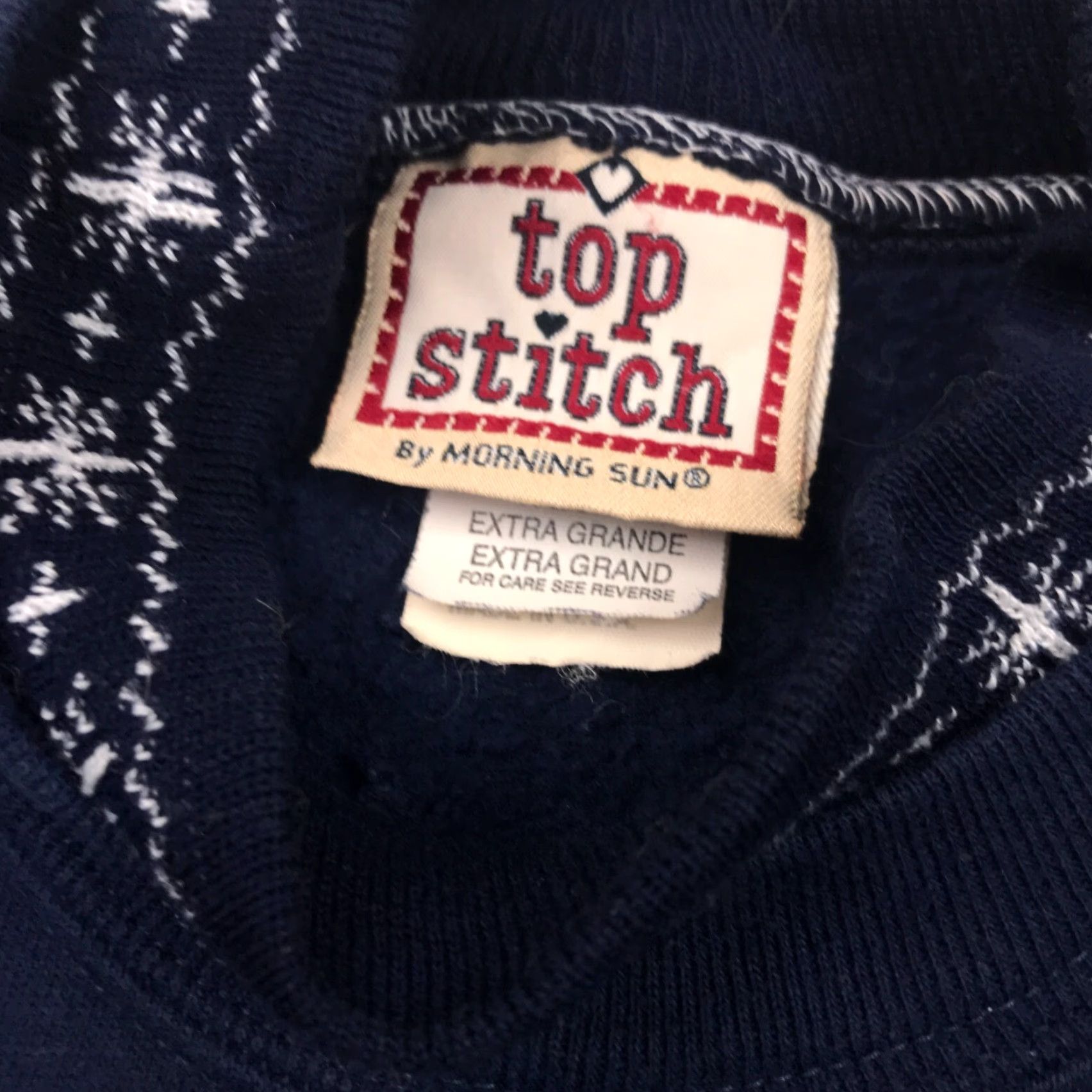 Vintage VINTAGE Top Stitch Sweatshirt XL Blue Winter Song Birds Christmas Womens Size XL / US 12-14 / IT 48-50 - 5 Thumbnail