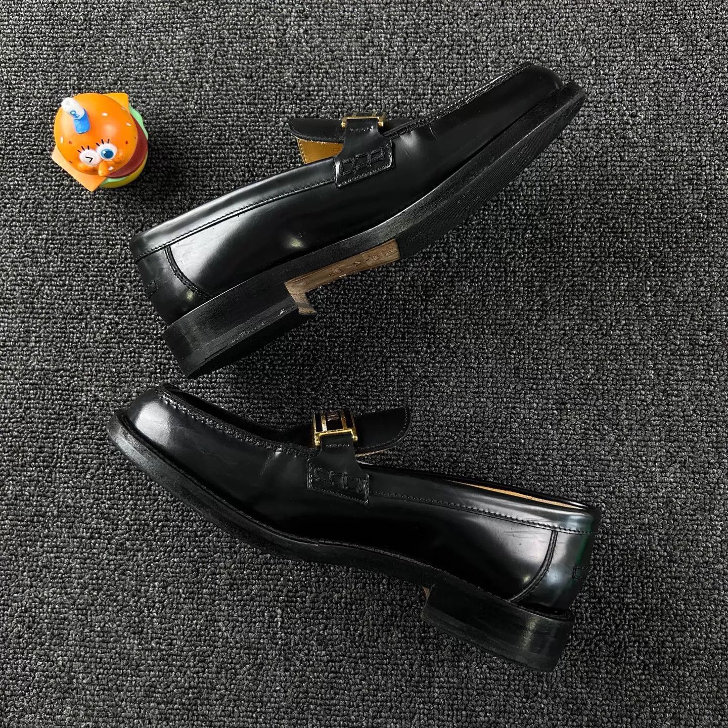 Dior Dior Black Loafers 35.5 Metal Logo Block Heel Size US 5 / IT 35 - 3 Thumbnail
